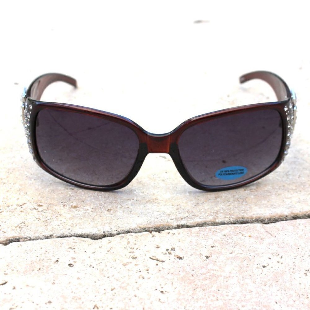 Red Super-Cute Cross bling Sunglasses Look GREAT on! Style is Amazing! - Picture 2 of 8